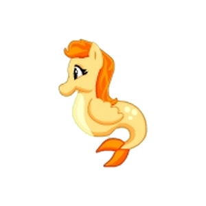 Orange Hippocamp Seapony